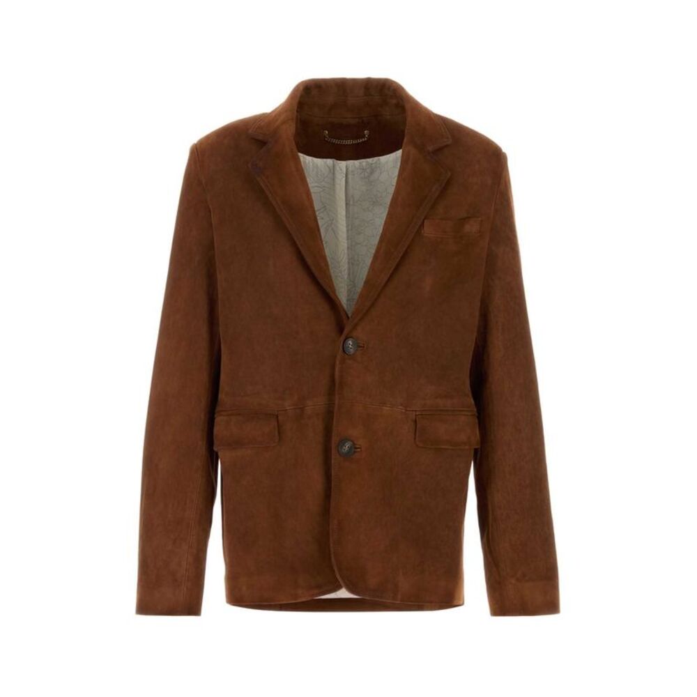 Golden Goose Deluxe Brand Men Brown Suede Robyn Blazer